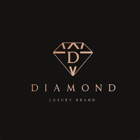 Logo Con Diseño De Diamante Vector Gratis