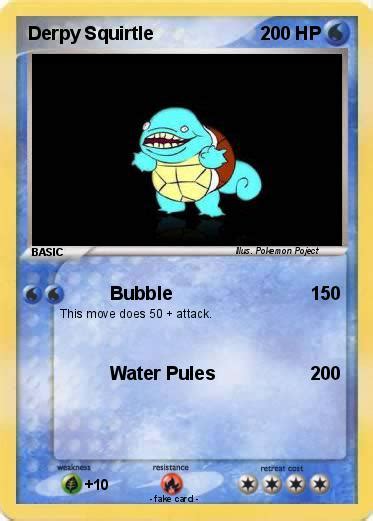 Pokémon Derpy Squirtle 2 2 Bubble My Pokemon Card