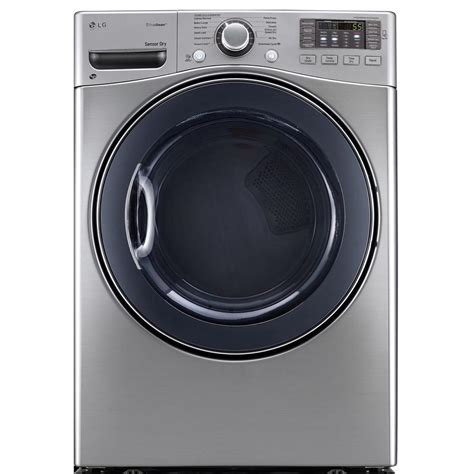 Lg Electronics 74 Cu Ft Gas Dryer With Steam In Graphite Steel