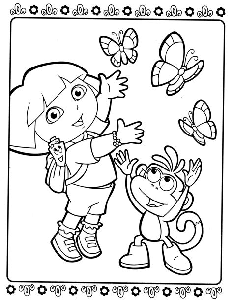 Coloriage Dora Lexploratrice 29738 Dessins Animés Dessin à