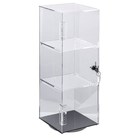 Mooca Lockable Showcase Rotating Acrylic Display Stand With Removable