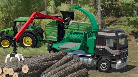 Fs22 Jenz Crusher Platform Pack V 10 Forestry Mod Für Farming