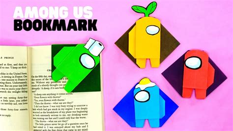 How To Make Origami Among Us Bookmark Among Us Diy Youtube