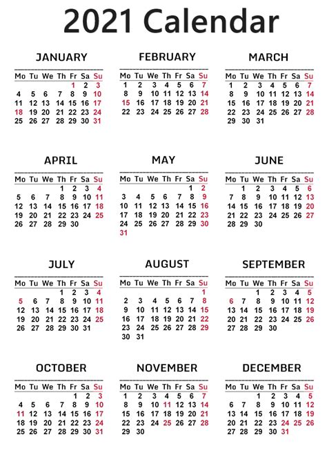 Kalender 2021 Png Unduh Gratis Png All