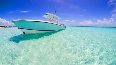 Bahamas Wasser Klares Boot Boot Tapete 2560x1440 WallpaperTip