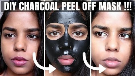 Diy Charcoal Peel Off Face Mask How To Get Rid Of Blackheads Youtube