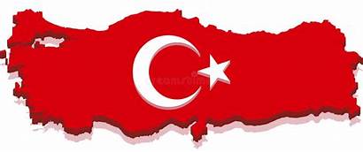 Turkey Flag Map Turkish 3d Turchia Shadow