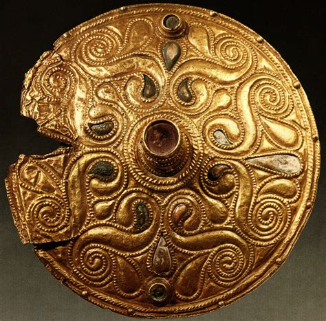Celtic art is art associated with various people known as celts; File:Celtic Gold-plated Disc, Auvers-sur-Oise, Val-d'Oise ...