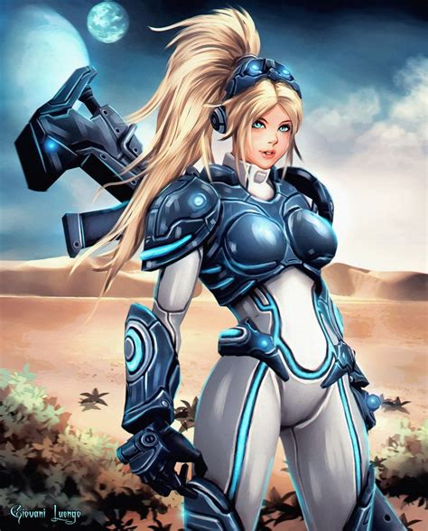 Nova Terra Starcraft By Uryen On DeviantArt Starcraft Sexy Science Fiction Cyberpunk Girl