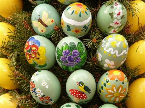 Various Painted Beautiful Easter Eggs Stock Photo 05 Free