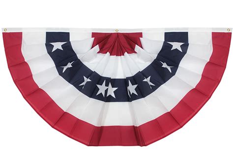 Large Pleated Fan Bunting Us Flag Maker
