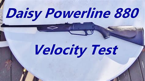 Daisy Powerline 880 BB Pellet Gun Velocity Test YouTube