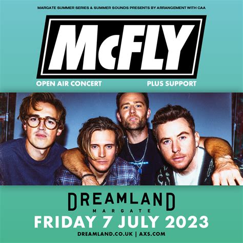 Mcfly To Play Open Air Concert At Dreamland Margate — Cene Magazine