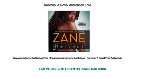 Nervous A Novel Audiobook Free
