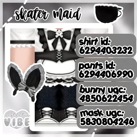 Detailed Maid Roblox Cosplay Outfits With Matching Hats Roblox Codes