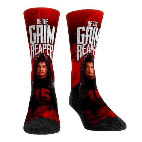 Patrick Mahomes Socks Grim Reaper Socks Rock Em Socks Nfl