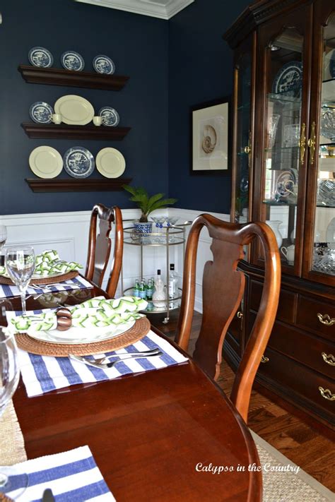 Navy Dining Room Reveal – One Room Challenge | Traditional dining rooms