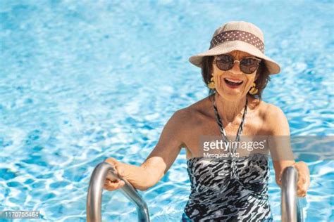 Old Woman Bathing Suit Bildbanksfoton Och Bilder Getty Images