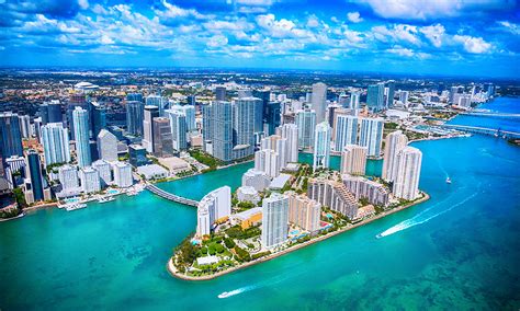 Aerial View Of Downtown Miami Florida Magasinet Reiselyst