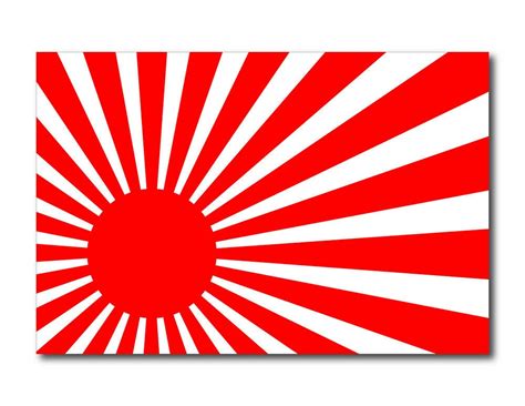 Rising Sun Japan Funny Sticker Racing Jdm Car Honda Flag Etsy
