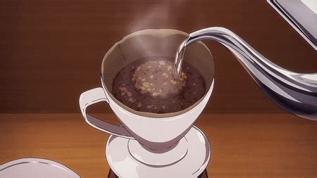 Anime Drinking Coffee Gif Cute Girls Doing Cute Things If Those Things Are Happening To Be