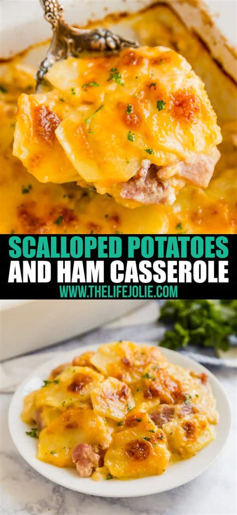 Scalloped Potatoes And Ham Casserole An Easy Dinner Recipe