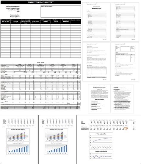 5 Professional Marketing Report Templates For Word And Excel