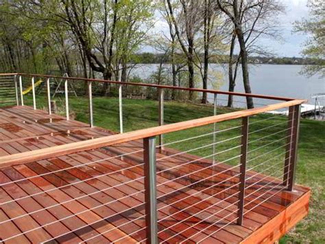 Pre Drilled Aluminum Posts For Cable Railing House Style Design
