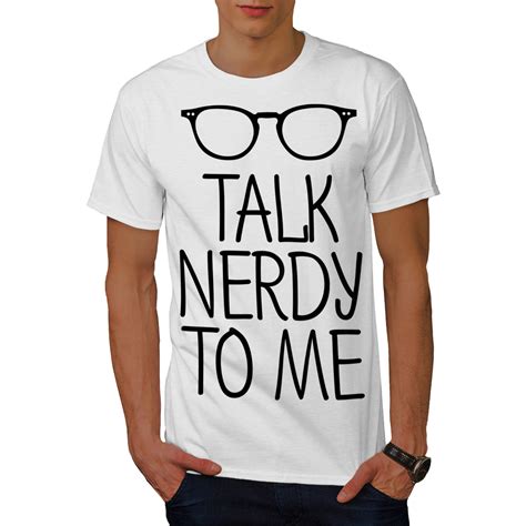 Wellcoda Talk Geeky To Me Mens T Shirt Geek Graphic Design Printed Tee