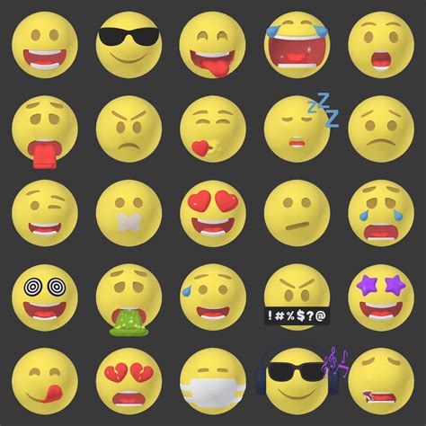 Emoticons Emoji Smiley Pack Ad Emoji Emoticons Pack Smiley