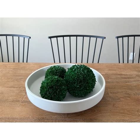 Faux Preserved Artificial Boxwood Ball Topiary Plant 6h Set Of 2