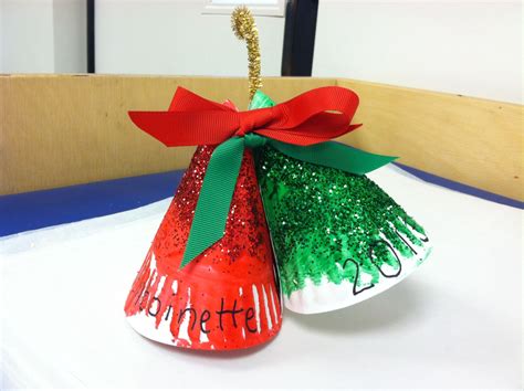 Bell Ornaments With Paper Plates Christmas Crafts For Kids Preschool
