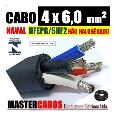 Cabo Naval Estanhado 4x6 0 Mm2 1kv Hf Epr Shf2 Atox R90x 50m