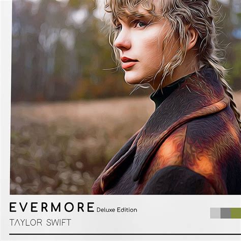 Taylor Swift Evermore Album Art Board Print Etsy