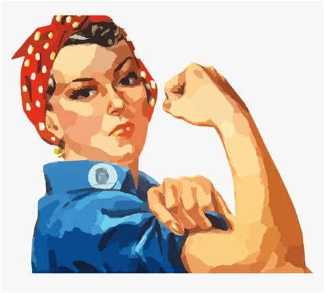Confident Woman Confidence Clipart Rosie The Riveter Hd Png Download