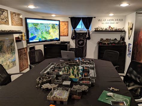 Oc Our New Gaming Room For Our Dandd Game It Has Been In The Works For