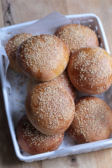 Easy Burger Buns King Arthur Flour Ever Open Sauce