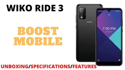 Wiko Ride 3 Unboxing Specifications Features Boost Mobile Youtube