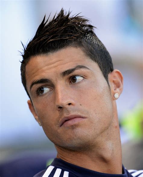 The hairstyle among the cristiano ronaldo hairstyles 2020 features the hair gelled back to the back of the head using a wide toothed comb to give the straight markings of the comb on top of the head. Cristiano Ronaldo Haircut