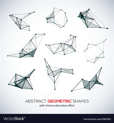 Set Of Abstract Geometric Shapes Royalty Free Vector Image