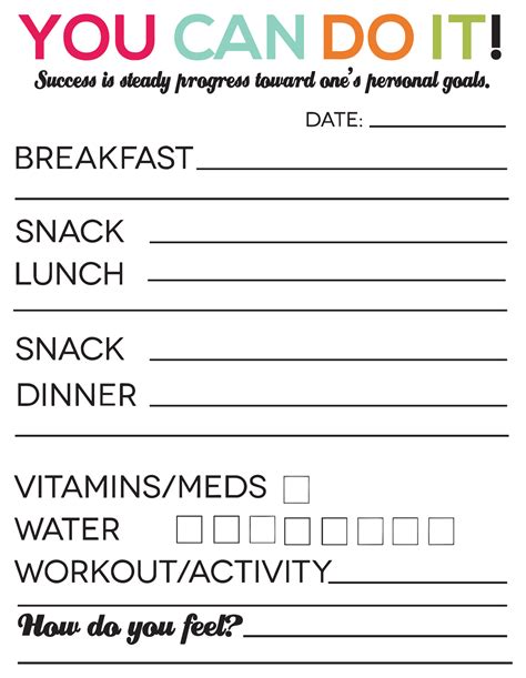10 Best Weight Loss Journal Template Printable Pdf For Free At Printablee