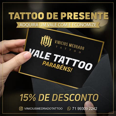 Vale Presente Tattoo 15 De Desconto Vinicius Medrado Hotmart