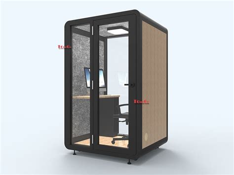 Silent Commercial Indoor Soundproof Office Phone Booth With Wheels