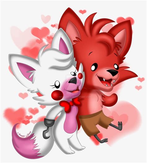 Fnaf Foxy X Mangle Cute 1600x1710 Png Download Pngkit