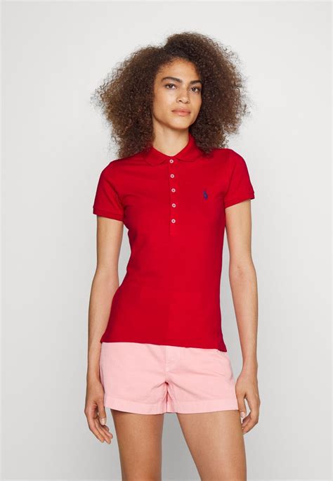 Polo Ralph Lauren Julie Slim Short Sleeve Polo Shirt Red Zalando