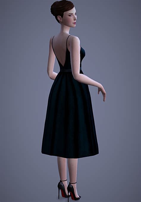 Valentina Dress Sims 4 Female Clothes