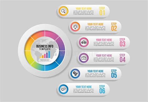 Vector Infographics Elements Template Design With Options Steps Business Data Visualization