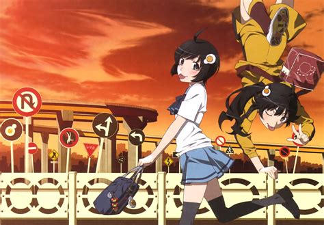 karen araragi anime monogatari series 1080p tsukihi araragi hd wallpaper