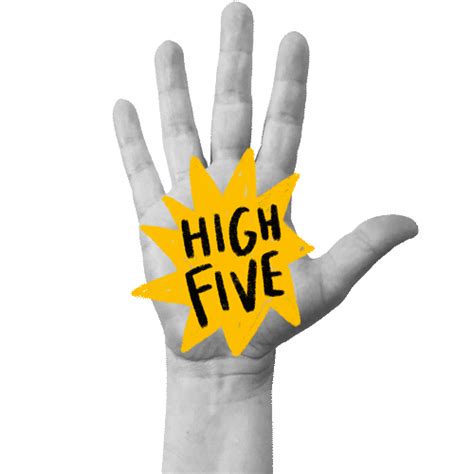 High Five Well Done Sticker By Sarah The Palmer For Ios And Android Giphy