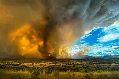 Fire Tornado California Nevada Loyalton Border Vegas